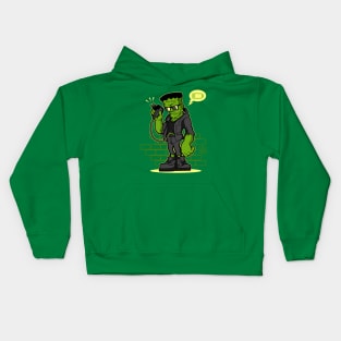 LOW BAT frankenstein Kids Hoodie